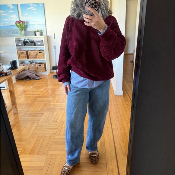 Eddie Bauer men’s Burgundy Sweater - Picture 6 of 6